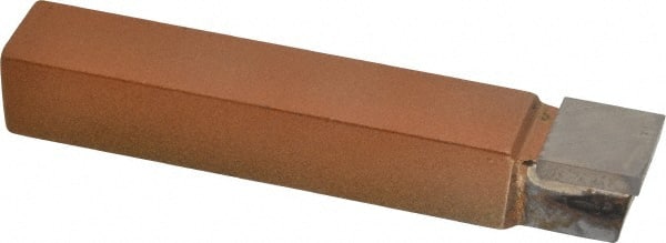 Made in USA - 5/8 x 5/8" Shank, Square Nose Single Point Tool Bit - C-10, Grade K21 - Exact Tooling
