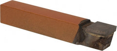 Made in USA - 3/4 x 3/4" Shank, Square Nose Single Point Tool Bit - C-12, Grade K21 - Exact Tooling