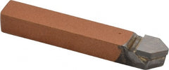 Made in USA - 5/16 x 5/16" Shank, Pointed Nose Single Point Tool Bit - D-5, Grade K21 - Exact Tooling