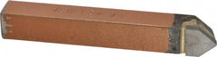 Made in USA - 1/2 x 1/2" Shank, Pointed Nose Single Point Tool Bit - D-8, Grade K21 - Exact Tooling