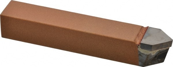 Made in USA - 3/4 x 3/4" Shank, Pointed Nose Single Point Tool Bit - D-12, Grade K21 - Exact Tooling