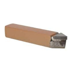 Made in USA - 3/4 x 3/4" Shank, Threading Single Point Tool Bit - E-12, Grade K21 - Exact Tooling