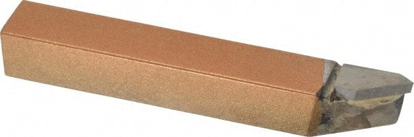 Made in USA - 1/2 x 1/2" Shank, Offset Threading Single Point Tool Bit - ER-8, Grade K21 - Exact Tooling