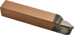 Made in USA - 3/4 x 3/4" Shank, Offset Threading Single Point Tool Bit - EL-12, Grade K21 - Exact Tooling