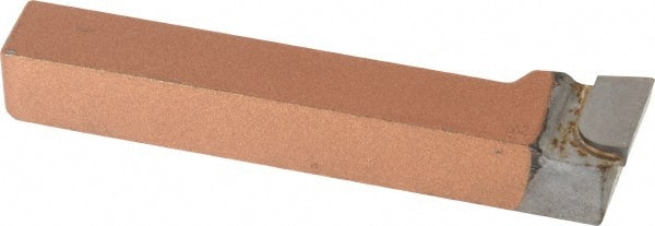 Made in USA - 1/2 x 1/2" Shank, Offset End Cutting Single Point Tool Bit - FR-8, Grade K21 - Exact Tooling