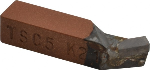 Made in USA - 5/16 x 5/16" Shank, Square Shank Boring Single Point Tool Bit - TSC-5, Grade K21 - Exact Tooling