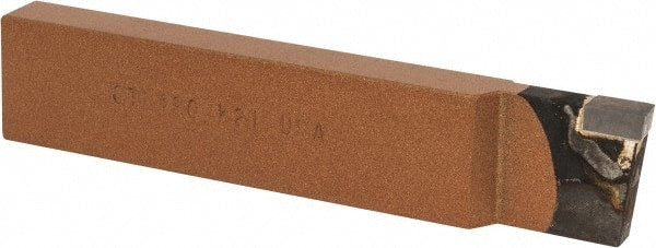 Made in USA - 1 x 1/2" Shank, Cutoff & Grooving Single Point Tool Bit - CT-120(445), Grade K21 - Exact Tooling