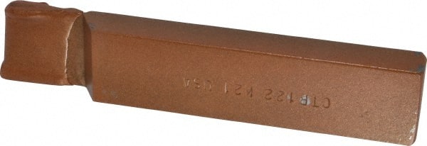 Made in USA - 1 x 1/2" Shank, Cutoff & Grooving Single Point Tool Bit - CT-122(433), Grade K21 - Exact Tooling