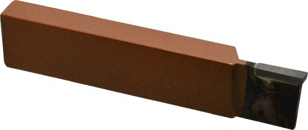 Made in USA - 1 x 1/2" Shank, Cutoff & Grooving Single Point Tool Bit - CT-122(433), Grade K21 - Exact Tooling