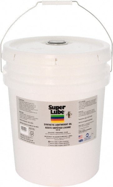 Synco Chemical - 5 Gal Pail Synthetic Multi-Purpose Oil - -40500°F, SAE 80W, ISO 68, 350 SUS at 40°C, Food Grade - Exact Tooling
