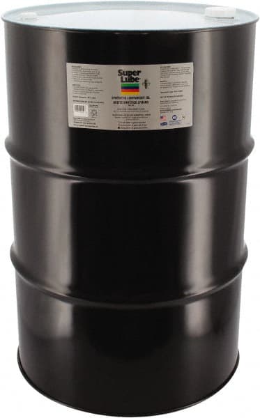 Synco Chemical - 55 Gal Drum Synthetic Multi-Purpose Oil - -40500°F, SAE 80W, ISO 68, 350 SUS at 40°C, Food Grade - Exact Tooling