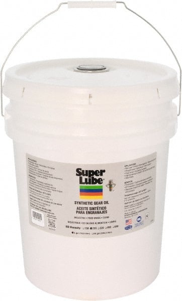 Synco Chemical - 5 Gal Pail, Synthetic Gear Oil - -45°F to 450°F, ISO 220 - Exact Tooling