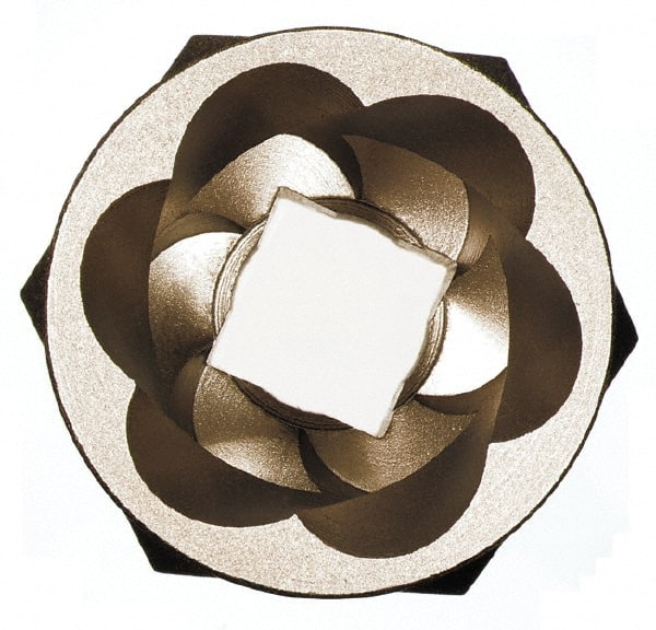 Irwin Hanson - 3/8" Drive Reverse Spiral Flute Hex Bolt Remover - 17mm Hex, 2" OAL - Exact Tooling