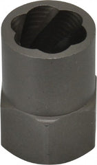 Irwin Hanson - 3/8" Drive Reverse Spiral Flute Hex Bolt Remover - 1/2" Hex, 2" OAL - Exact Tooling