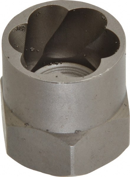 Irwin Hanson - 3/8" Drive Reverse Spiral Flute Hex Bolt Remover - 3/4" Hex, 2" OAL - Exact Tooling
