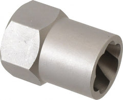 Irwin Hanson - 1/2" Drive Reverse Spiral Flute Hex Bolt Remover - 13/16" Hex, 2" OAL - Exact Tooling