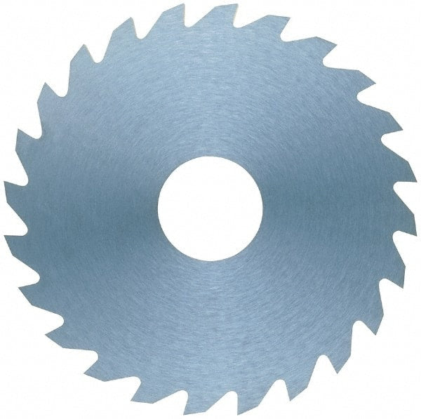 RobbJack - 4" Diam x 0.0312" Blade Thickness x 1" Arbor Hole Diam, 72 Tooth Slitting and Slotting Saw - Arbor Connection, Right Hand, Uncoated, Solid Carbide, Concave Ground - Exact Tooling