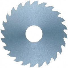 RobbJack - 2" Diam x 3/16" Blade Thickness x 1/2" Arbor Hole Diam, 24 Tooth Slitting and Slotting Saw - Arbor Connection, Right Hand, Uncoated, Solid Carbide, Concave Ground - Exact Tooling