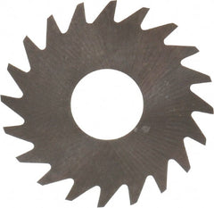 RobbJack - 3/4" Diam x 0.004" Blade Thickness x 1/4" Arbor Hole Diam, 20 Tooth Slitting and Slotting Saw - Arbor Connection, Right Hand, Uncoated, Solid Carbide, Concave Ground - Exact Tooling
