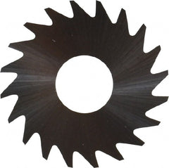 RobbJack - 3/4" Diam x 0.006" Blade Thickness x 1/4" Arbor Hole Diam, 20 Tooth Slitting and Slotting Saw - Arbor Connection, Right Hand, Uncoated, Solid Carbide, Concave Ground - Exact Tooling
