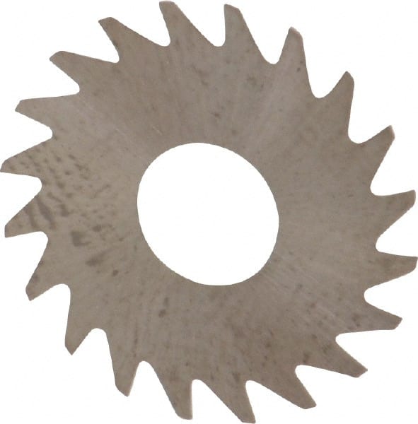 RobbJack - 3/4" Diam x 0.008" Blade Thickness x 1/4" Arbor Hole Diam, 20 Tooth Slitting and Slotting Saw - Arbor Connection, Right Hand, Uncoated, Solid Carbide, Concave Ground - Exact Tooling