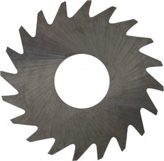 RobbJack - 3/4" Diam x 0.01" Blade Thickness x 1/4" Arbor Hole Diam, 20 Tooth Slitting and Slotting Saw - Arbor Connection, Right Hand, Uncoated, Solid Carbide, Concave Ground - Exact Tooling