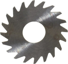 RobbJack - 3/4" Diam x 0.014" Blade Thickness x 1/4" Arbor Hole Diam, 20 Tooth Slitting and Slotting Saw - Arbor Connection, Right Hand, Uncoated, Solid Carbide, Concave Ground - Exact Tooling