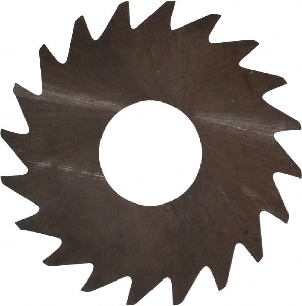 RobbJack - 3/4" Diam x 0.0156" Blade Thickness x 1/4" Arbor Hole Diam, 20 Tooth Slitting and Slotting Saw - Arbor Connection, Right Hand, Uncoated, Solid Carbide, Concave Ground - Exact Tooling