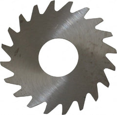 RobbJack - 3/4" Diam x 0.018" Blade Thickness x 1/4" Arbor Hole Diam, 20 Tooth Slitting and Slotting Saw - Arbor Connection, Right Hand, Uncoated, Solid Carbide, Concave Ground - Exact Tooling