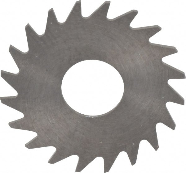 RobbJack - 3/4" Diam x 0.023" Blade Thickness x 1/4" Arbor Hole Diam, 20 Tooth Slitting and Slotting Saw - Arbor Connection, Right Hand, Uncoated, Solid Carbide, Concave Ground - Exact Tooling
