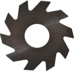 RobbJack - 3/4" Diam x 0.035" Blade Thickness x 1/4" Arbor Hole Diam, 10 Tooth Slitting and Slotting Saw - Arbor Connection, Right Hand, Uncoated, Solid Carbide, Concave Ground - Exact Tooling