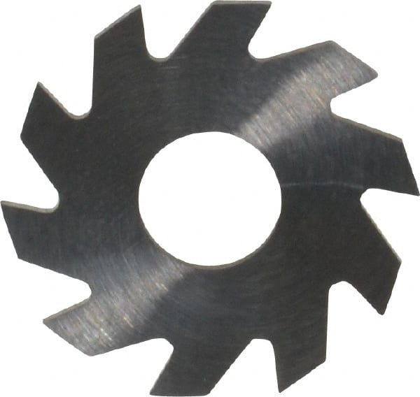 RobbJack - 3/4" Diam x 0.04" Blade Thickness x 1/4" Arbor Hole Diam, 10 Tooth Slitting and Slotting Saw - Arbor Connection, Right Hand, Uncoated, Solid Carbide, Concave Ground - Exact Tooling