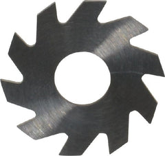 RobbJack - 3/4" Diam x 0.04" Blade Thickness x 1/4" Arbor Hole Diam, 10 Tooth Slitting and Slotting Saw - Arbor Connection, Right Hand, Uncoated, Solid Carbide, Concave Ground - Exact Tooling