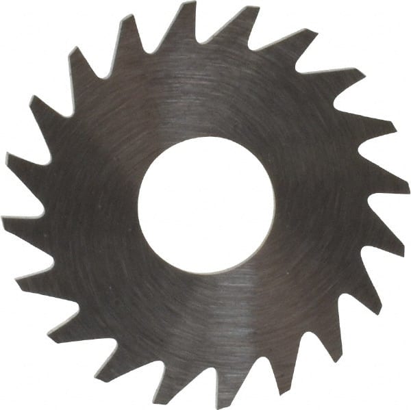 RobbJack - 3/4" Diam x 0.0468" Blade Thickness x 1/4" Arbor Hole Diam, 20 Tooth Slitting and Slotting Saw - Arbor Connection, Right Hand, Uncoated, Solid Carbide, Concave Ground - Exact Tooling