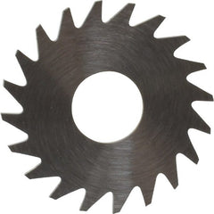 RobbJack - 3/4" Diam x 0.0468" Blade Thickness x 1/4" Arbor Hole Diam, 20 Tooth Slitting and Slotting Saw - Arbor Connection, Right Hand, Uncoated, Solid Carbide, Concave Ground - Exact Tooling