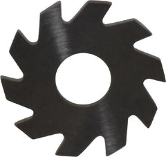 RobbJack - 3/4" Diam x 0.051" Blade Thickness x 1/4" Arbor Hole Diam, 10 Tooth Slitting and Slotting Saw - Arbor Connection, Right Hand, Uncoated, Solid Carbide, Concave Ground - Exact Tooling