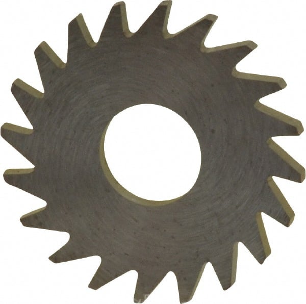 RobbJack - 3/4" Diam x 0.051" Blade Thickness x 1/4" Arbor Hole Diam, 20 Tooth Slitting and Slotting Saw - Arbor Connection, Right Hand, Uncoated, Solid Carbide, Concave Ground - Exact Tooling