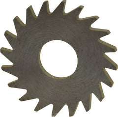 RobbJack - 3/4" Diam x 0.051" Blade Thickness x 1/4" Arbor Hole Diam, 20 Tooth Slitting and Slotting Saw - Arbor Connection, Right Hand, Uncoated, Solid Carbide, Concave Ground - Exact Tooling