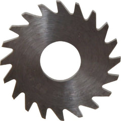 RobbJack - 3/4" Diam x 1/16" Blade Thickness x 1/4" Arbor Hole Diam, 20 Tooth Slitting and Slotting Saw - Arbor Connection, Right Hand, Uncoated, Solid Carbide, Concave Ground - Exact Tooling