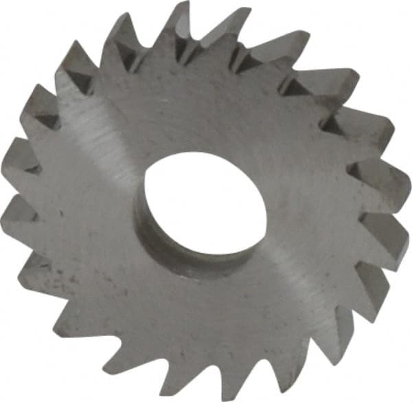 RobbJack - 3/4" Diam x 1/8" Blade Thickness x 1/4" Arbor Hole Diam, 20 Tooth Slitting and Slotting Saw - Arbor Connection, Right Hand, Uncoated, Solid Carbide, Concave Ground - Exact Tooling