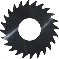 RobbJack - 1" Diam x 0.004" Blade Thickness x 3/8" Arbor Hole Diam, 24 Tooth Slitting and Slotting Saw - Arbor Connection, Right Hand, Uncoated, Solid Carbide, Concave Ground - Exact Tooling