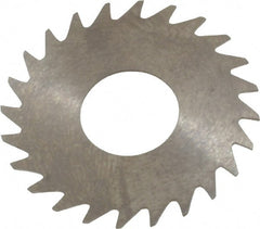 RobbJack - 1" Diam x 0.018" Blade Thickness x 3/8" Arbor Hole Diam, 24 Tooth Slitting and Slotting Saw - Arbor Connection, Right Hand, Uncoated, Solid Carbide, Concave Ground - Exact Tooling
