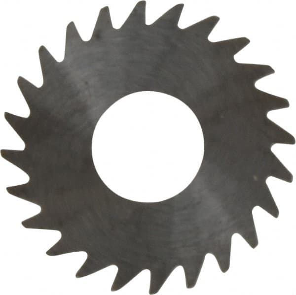 RobbJack - 1" Diam x 0.02" Blade Thickness x 3/8" Arbor Hole Diam, 24 Tooth Slitting and Slotting Saw - Arbor Connection, Right Hand, Uncoated, Solid Carbide, Concave Ground - Exact Tooling