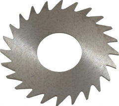 RobbJack - 1" Diam x 0.023" Blade Thickness x 3/8" Arbor Hole Diam, 24 Tooth Slitting and Slotting Saw - Arbor Connection, Right Hand, Uncoated, Solid Carbide, Concave Ground - Exact Tooling