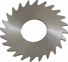 RobbJack - 1" Diam x 0.0312" Blade Thickness x 3/8" Arbor Hole Diam, 24 Tooth Slitting and Slotting Saw - Arbor Connection, Right Hand, Uncoated, Solid Carbide, Concave Ground - Exact Tooling