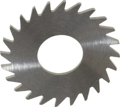 RobbJack - 1" Diam x 0.035" Blade Thickness x 3/8" Arbor Hole Diam, 24 Tooth Slitting and Slotting Saw - Arbor Connection, Right Hand, Uncoated, Solid Carbide, Concave Ground - Exact Tooling