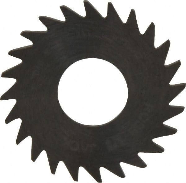 RobbJack - 1" Diam x 0.04" Blade Thickness x 3/8" Arbor Hole Diam, 24 Tooth Slitting and Slotting Saw - Arbor Connection, Right Hand, Uncoated, Solid Carbide, Concave Ground - Exact Tooling