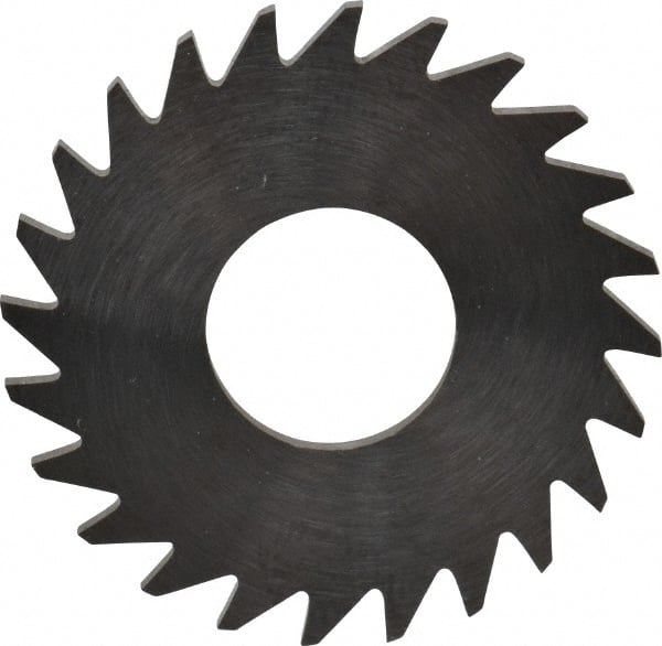 RobbJack - 1" Diam x 0.0468" Blade Thickness x 3/8" Arbor Hole Diam, 24 Tooth Slitting and Slotting Saw - Arbor Connection, Right Hand, Uncoated, Solid Carbide, Concave Ground - Exact Tooling