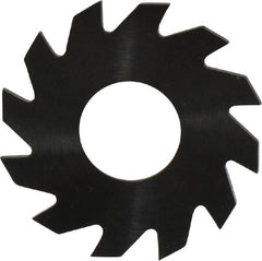 RobbJack - 1" Diam x 0.051" Blade Thickness x 3/8" Arbor Hole Diam, 12 Tooth Slitting and Slotting Saw - Arbor Connection, Right Hand, Uncoated, Solid Carbide, Concave Ground - Exact Tooling