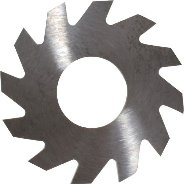 RobbJack - 1" Diam x 1/16" Blade Thickness x 3/8" Arbor Hole Diam, 12 Tooth Slitting and Slotting Saw - Arbor Connection, Right Hand, Uncoated, Solid Carbide, Concave Ground - Exact Tooling